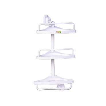 Shine Premium Corner Rack - White