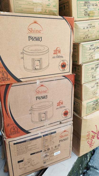 Shine Glossy 30L geyser packaging in stock, model 701955